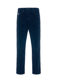 Pantalone cinque tasche in velluto taperede fit
