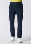 Pantalone cinque tasche in velluto taperede fit