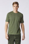 T-shirt girocollo melange con taschino