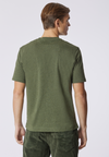T-shirt girocollo melange con taschino