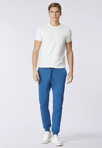 T-shirt in cotone jersey stretch con logo