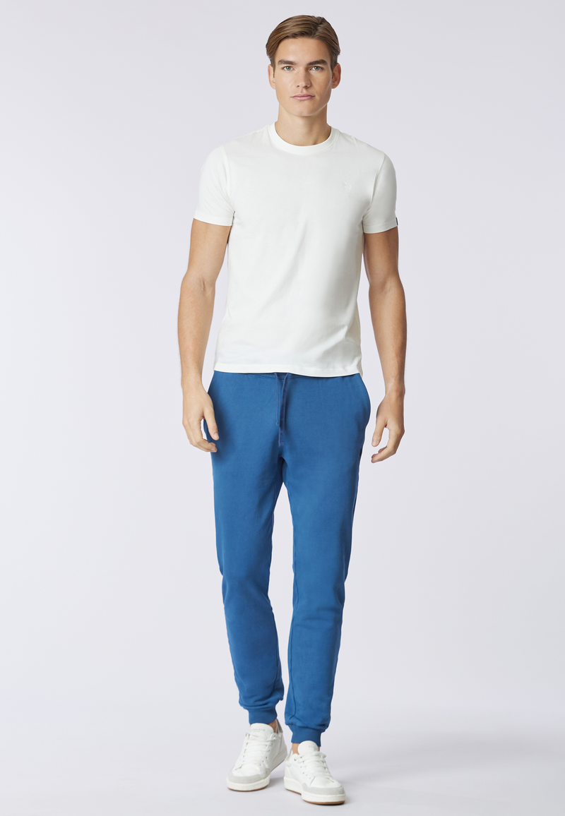 T-shirt in cotone jersey stretch con logo