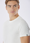T-shirt in cotone jersey stretch con logo