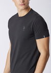 T-shirt in cotone jersey stretch con logo