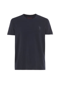 T-shirt in cotone jersey stretch con logo