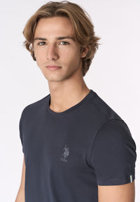 T-shirt in cotone jersey stretch con logo