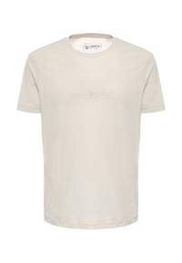 T-shirt girocollo in cotone stretch jersey con stampa