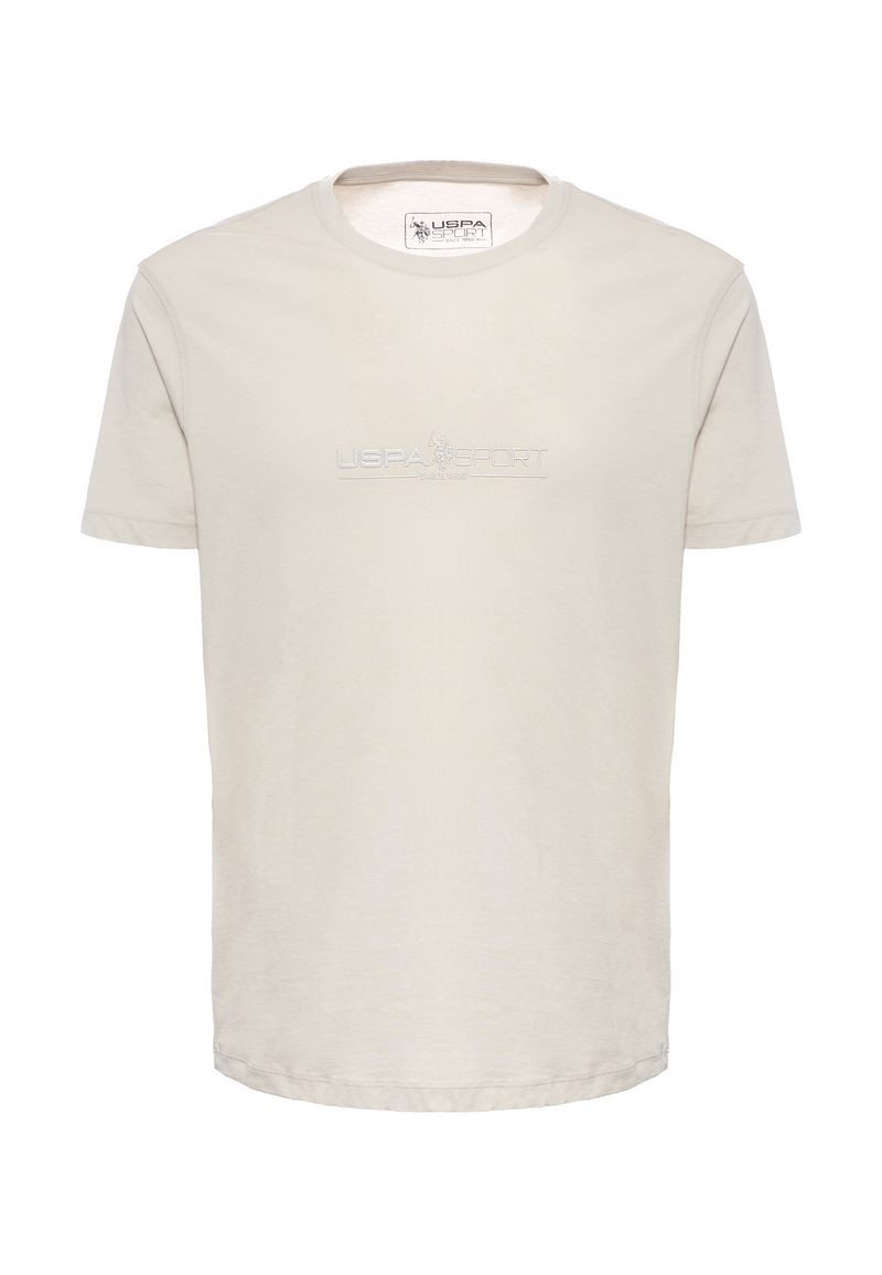 T-shirt girocollo in cotone stretch jersey con stampa