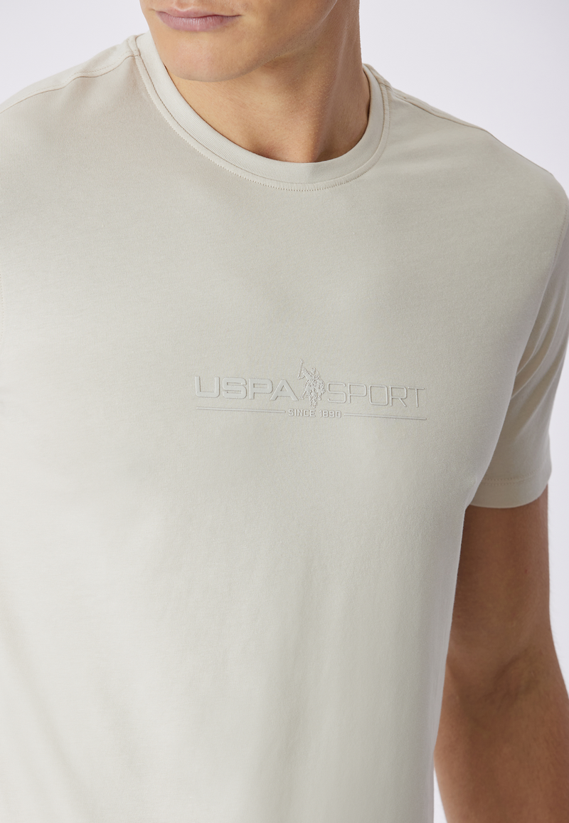 T-shirt girocollo in cotone stretch jersey con stampa