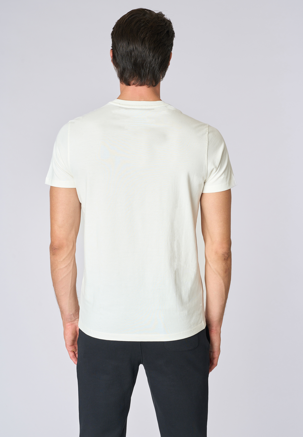 T-shirt girocollo in cotone heavy jersey
