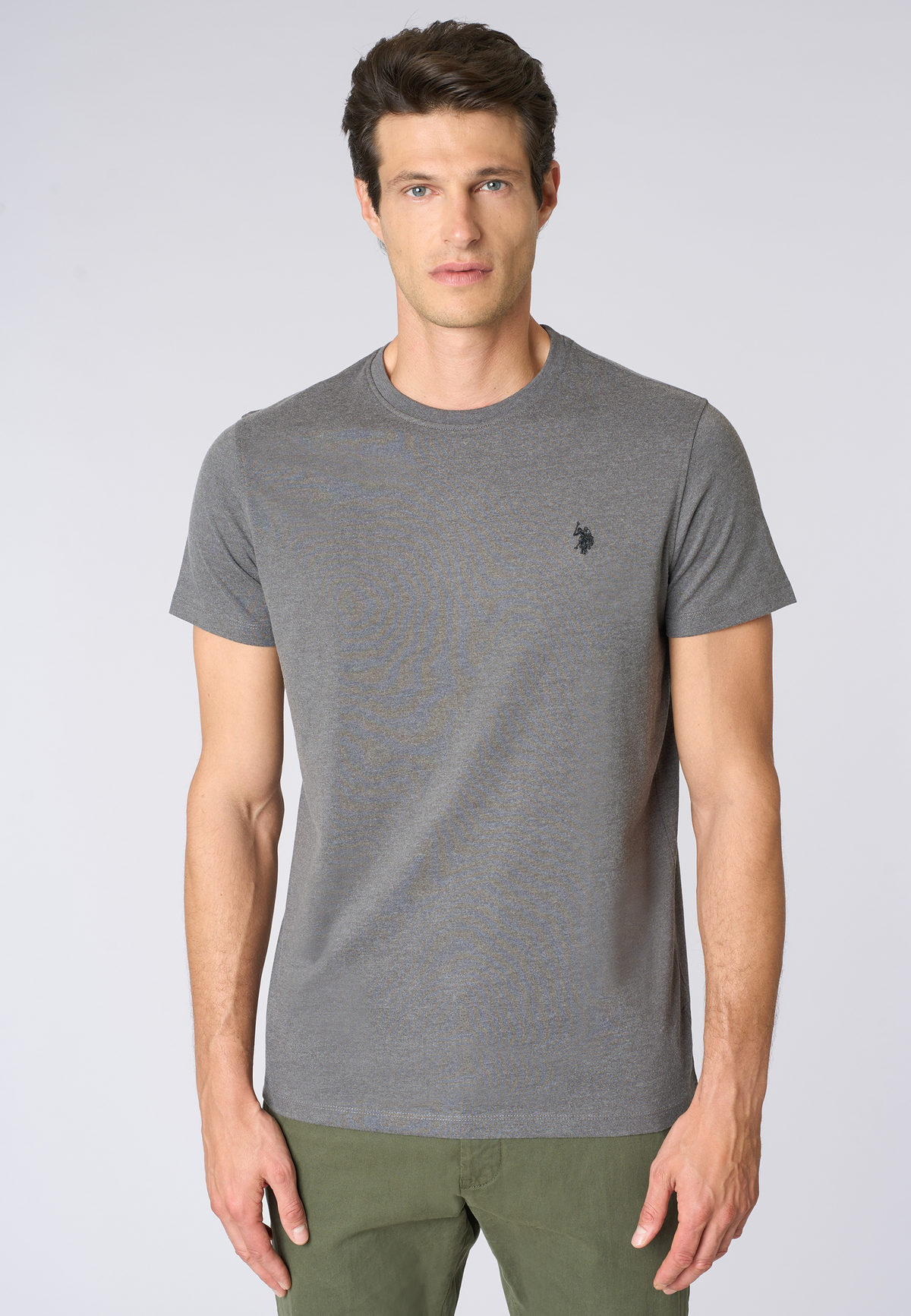 T-shirt girocollo in cotone heavy jersey