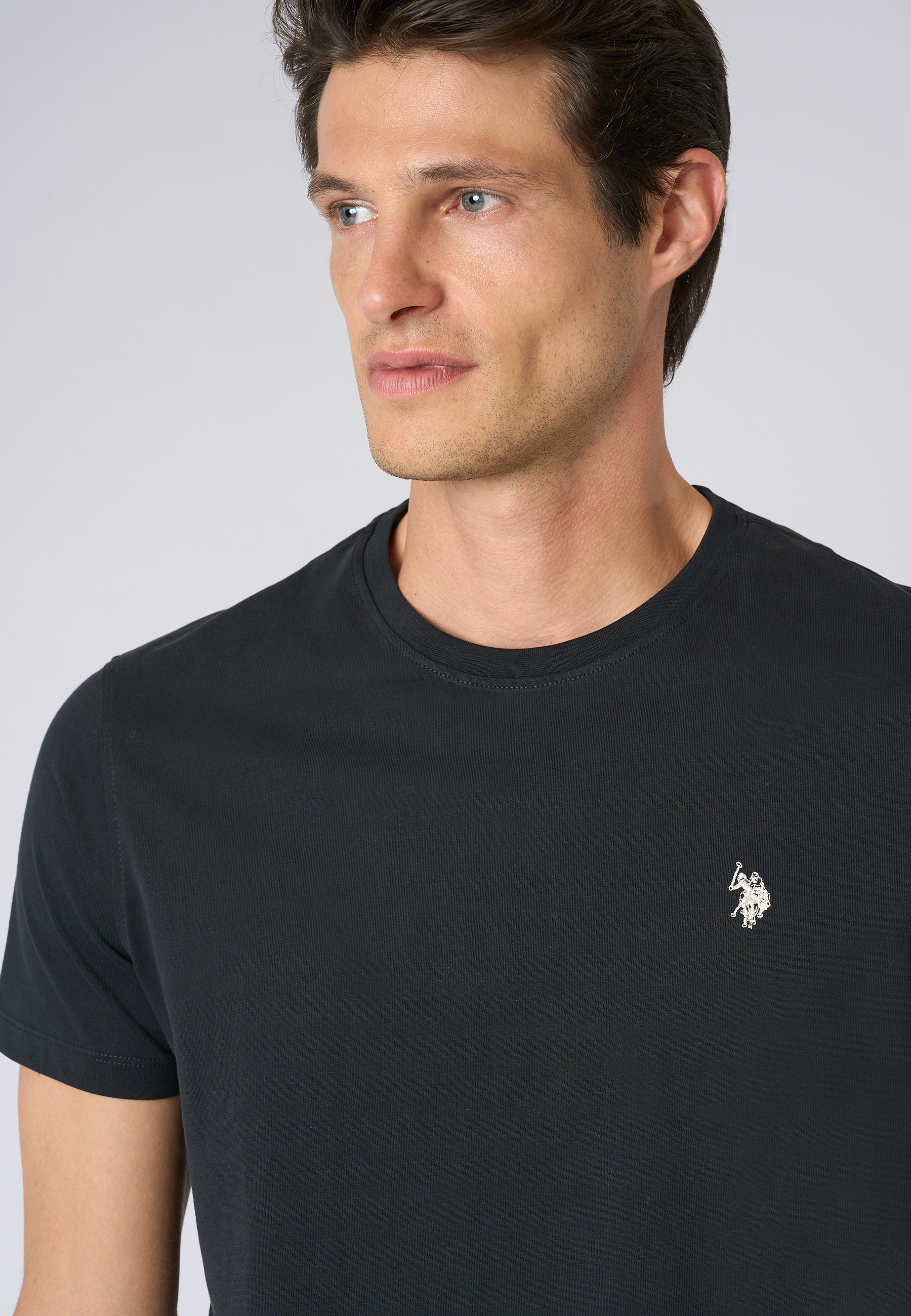 T-shirt a maniche corte heavy jersey con logo