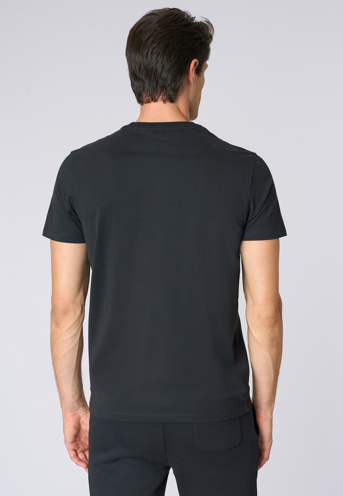 T-shirt girocollo in cotone heavy jersey