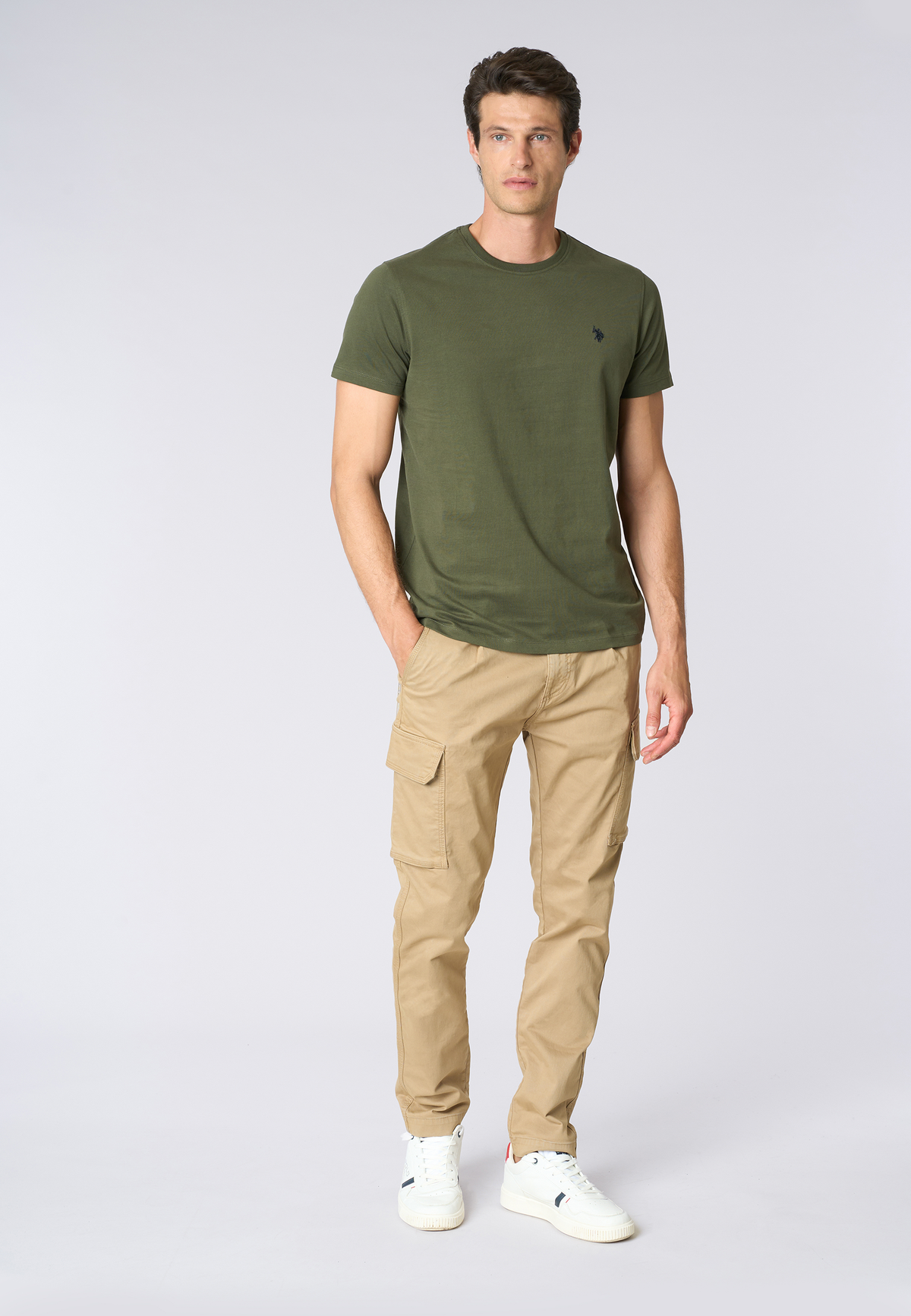 T-shirt a maniche corte heavy jersey con logo