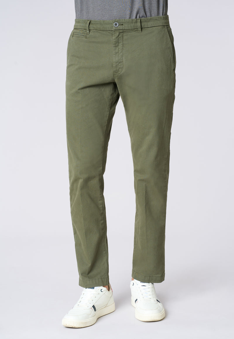 Pantalone chino in cotone stretch gabardine