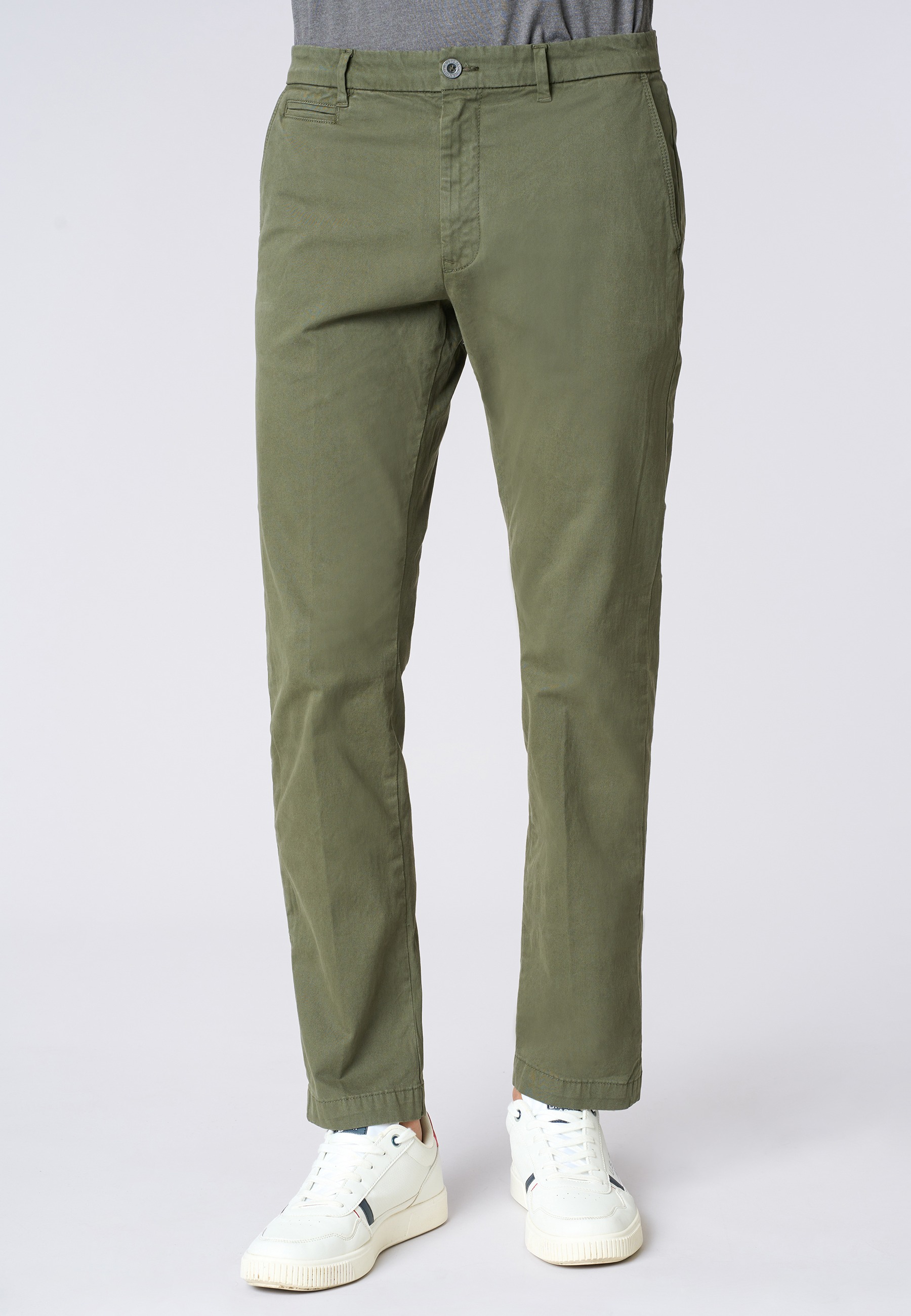 Pantalone chino in cotone stretch gabardine