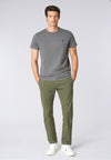 Pantalone chino in cotone stretch gabardine