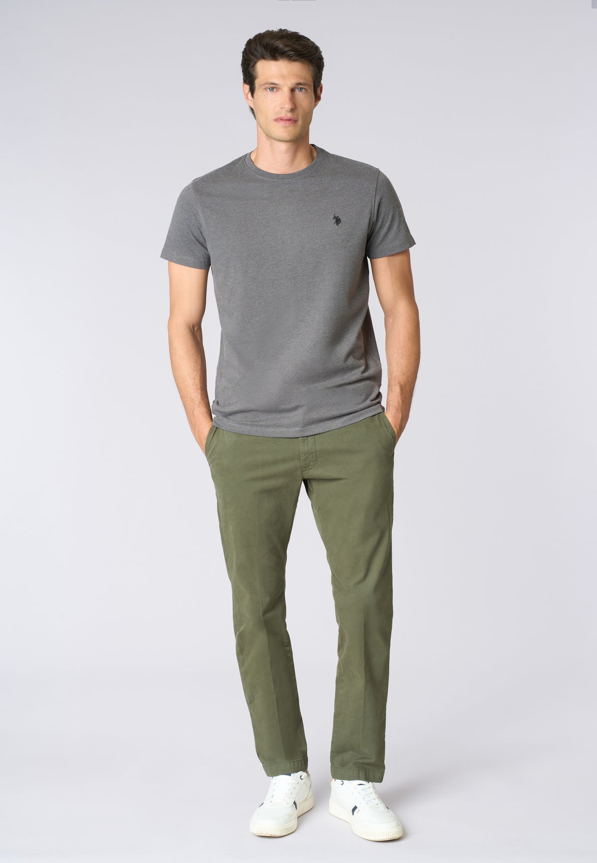 Pantalone chino in cotone stretch gabardine