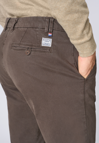 Pantalone chino in cotone stretch gabardine