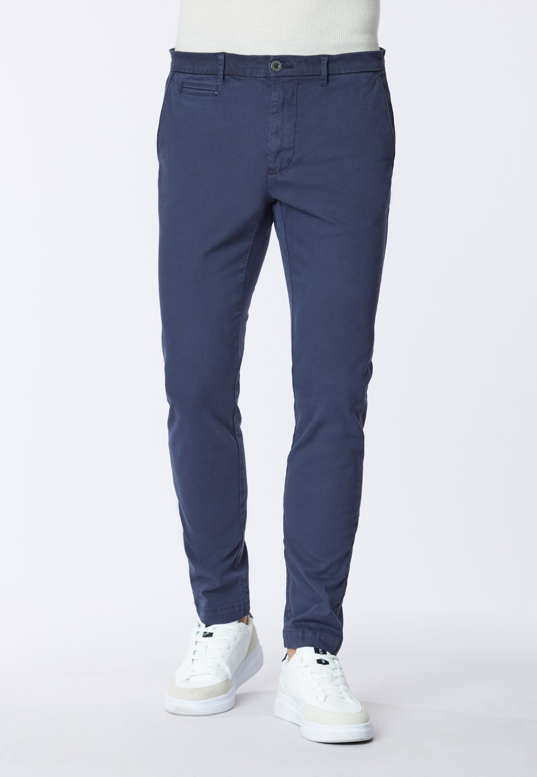 Pantalone chino in cotone stretch gabardine