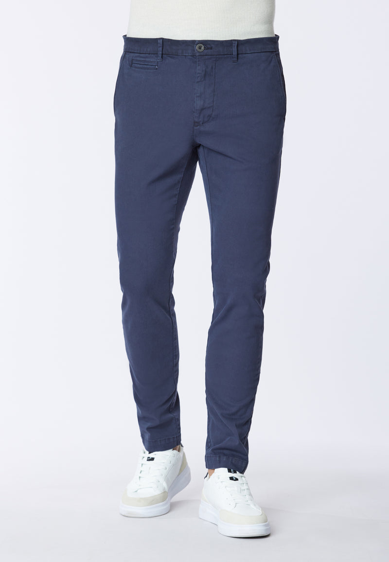 Pantalone chino in cotone stretch gabardine