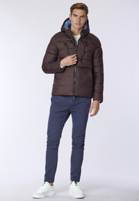 Pantalone chino in cotone stretch gabardine