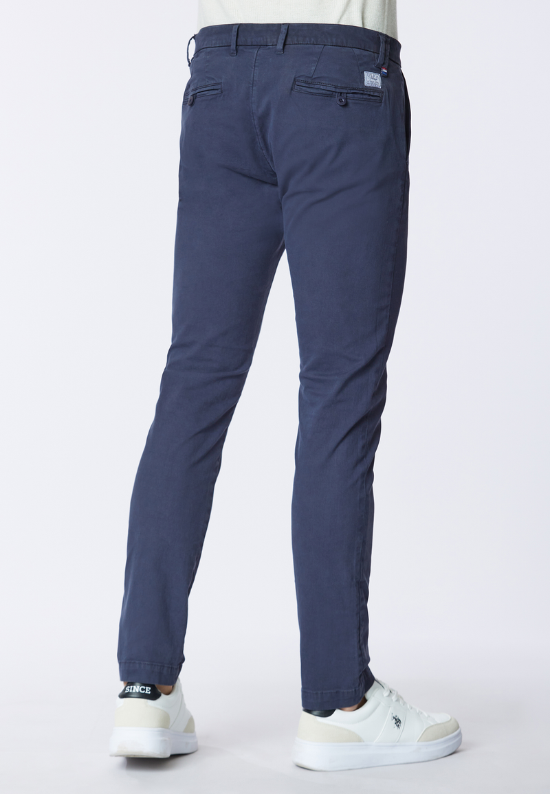 Pantalone chino in cotone stretch gabardine