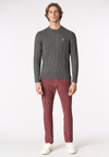 Pantalone chino in velluto stretch
