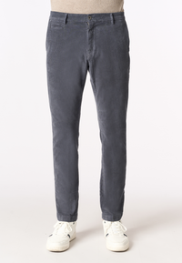 Pantalone chino in velluto stretch