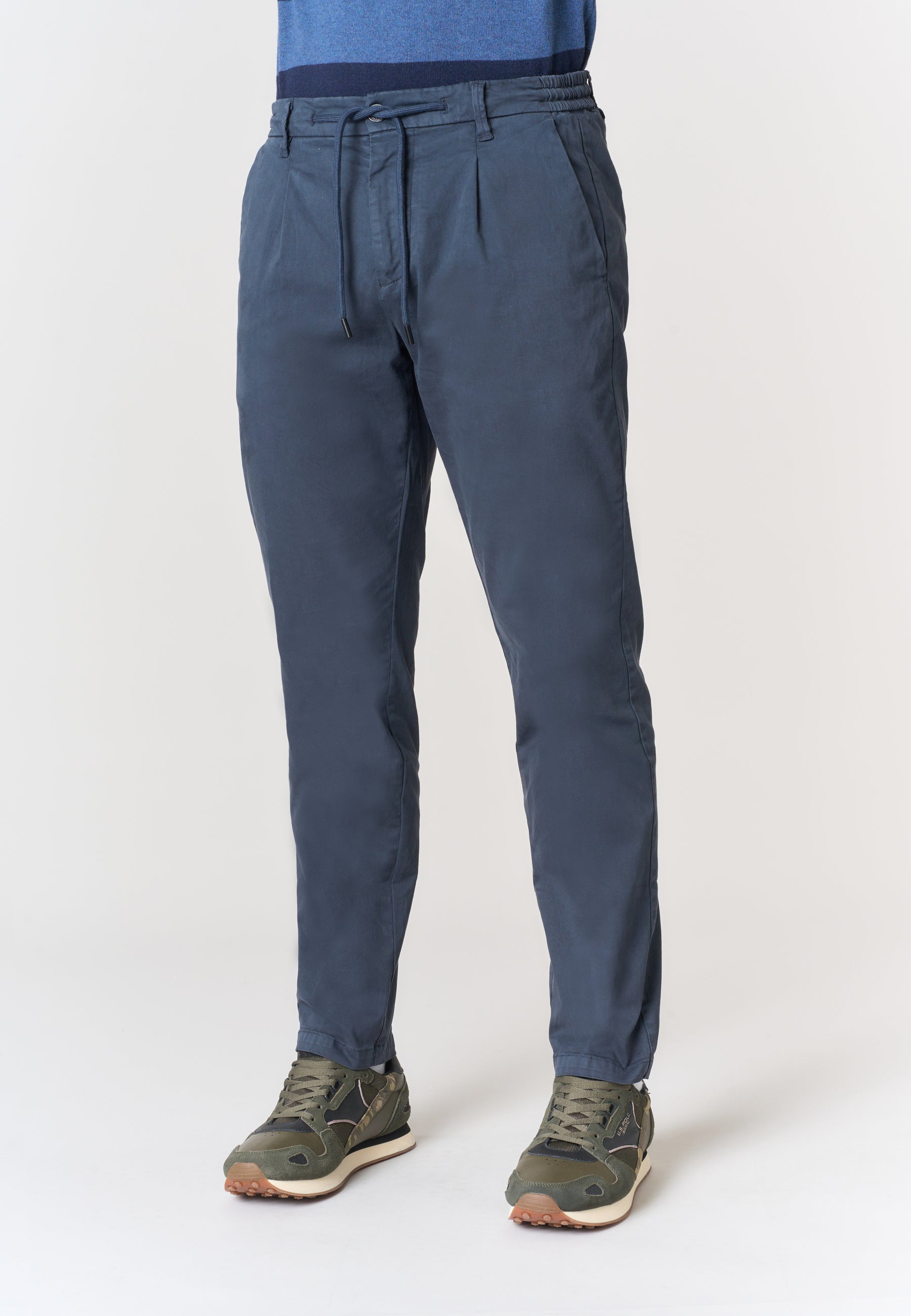 Pantalone chino jogger in cotone stretch