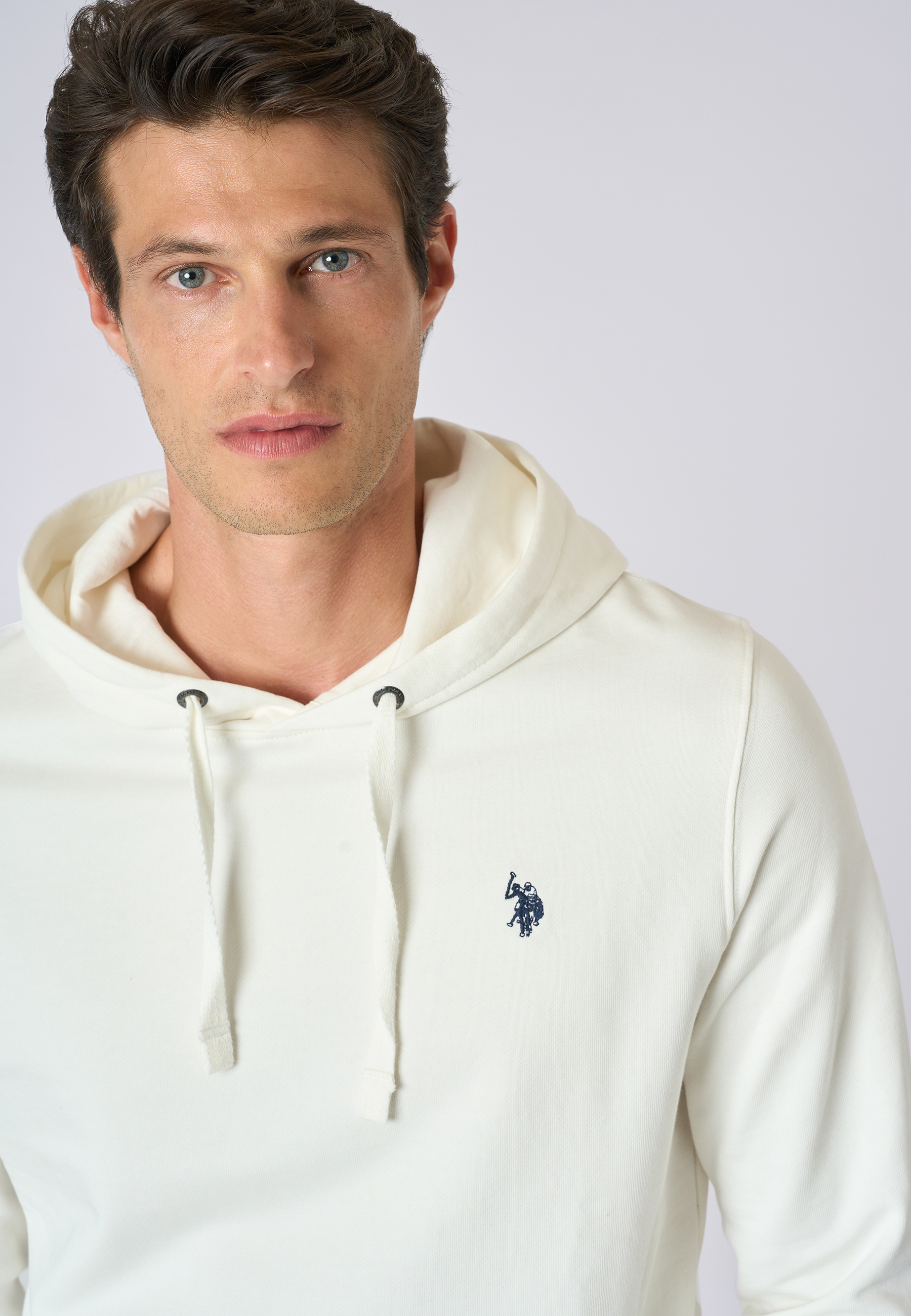Felpa in cotone con cappuccio