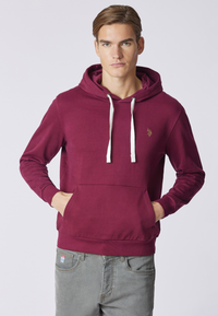 Felpa in cotone con cappuccio