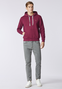 Felpa in cotone con cappuccio