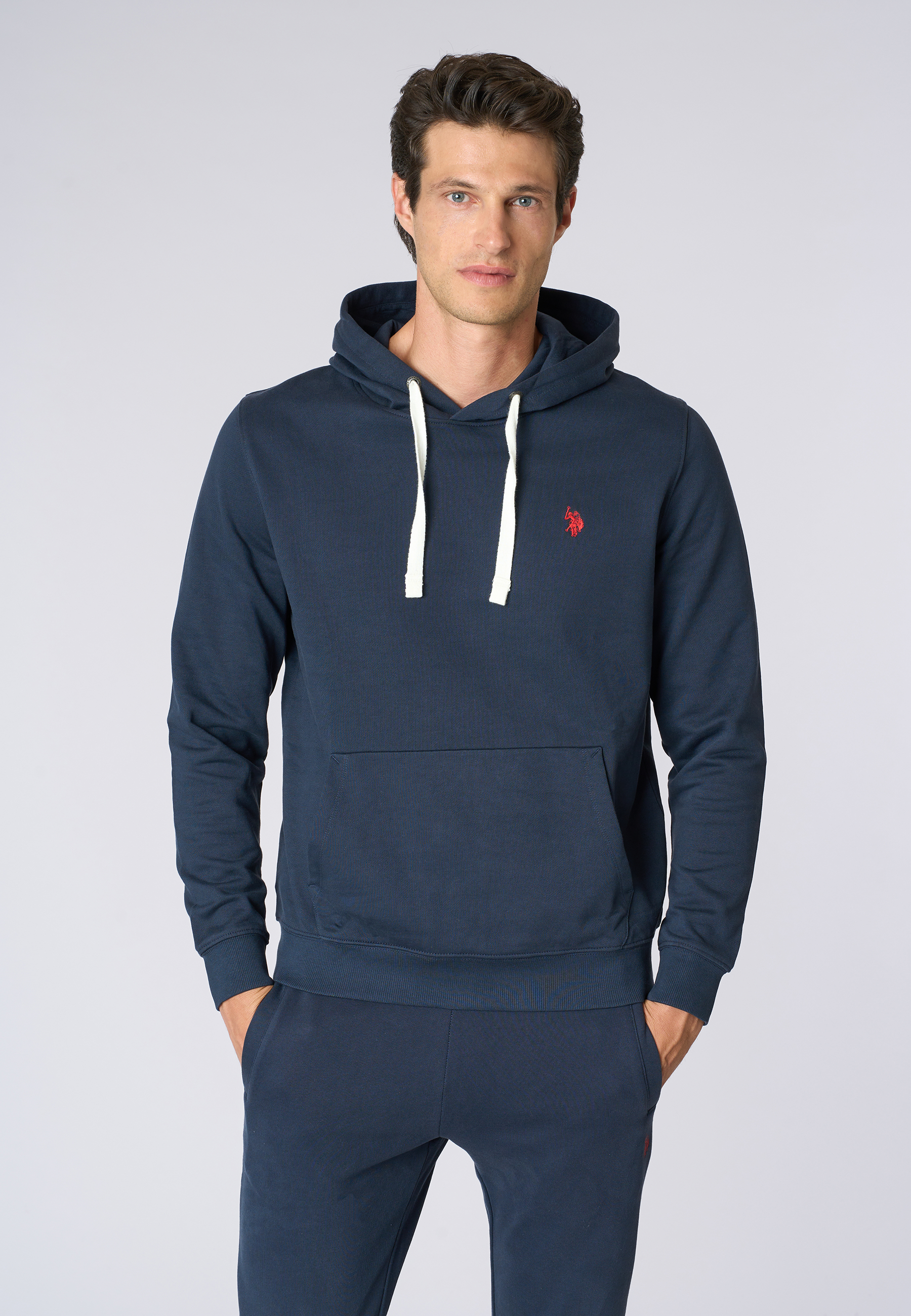 Felpa in cotone con cappuccio