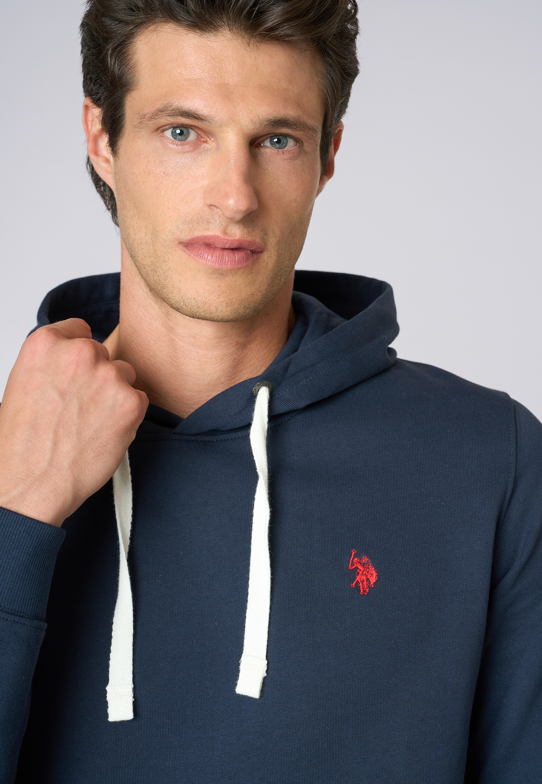 Felpa in cotone con cappuccio