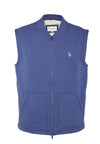Gilet in felpa con chiusura zip