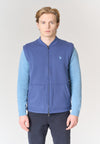 Gilet in felpa con chiusura zip