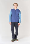 Gilet in felpa con chiusura zip