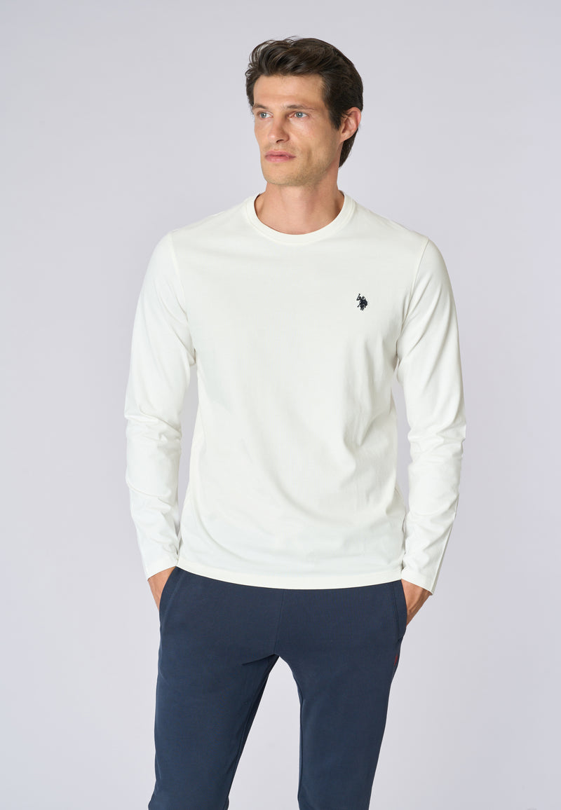 T-shirt a maniche lunghe in heavy jersey