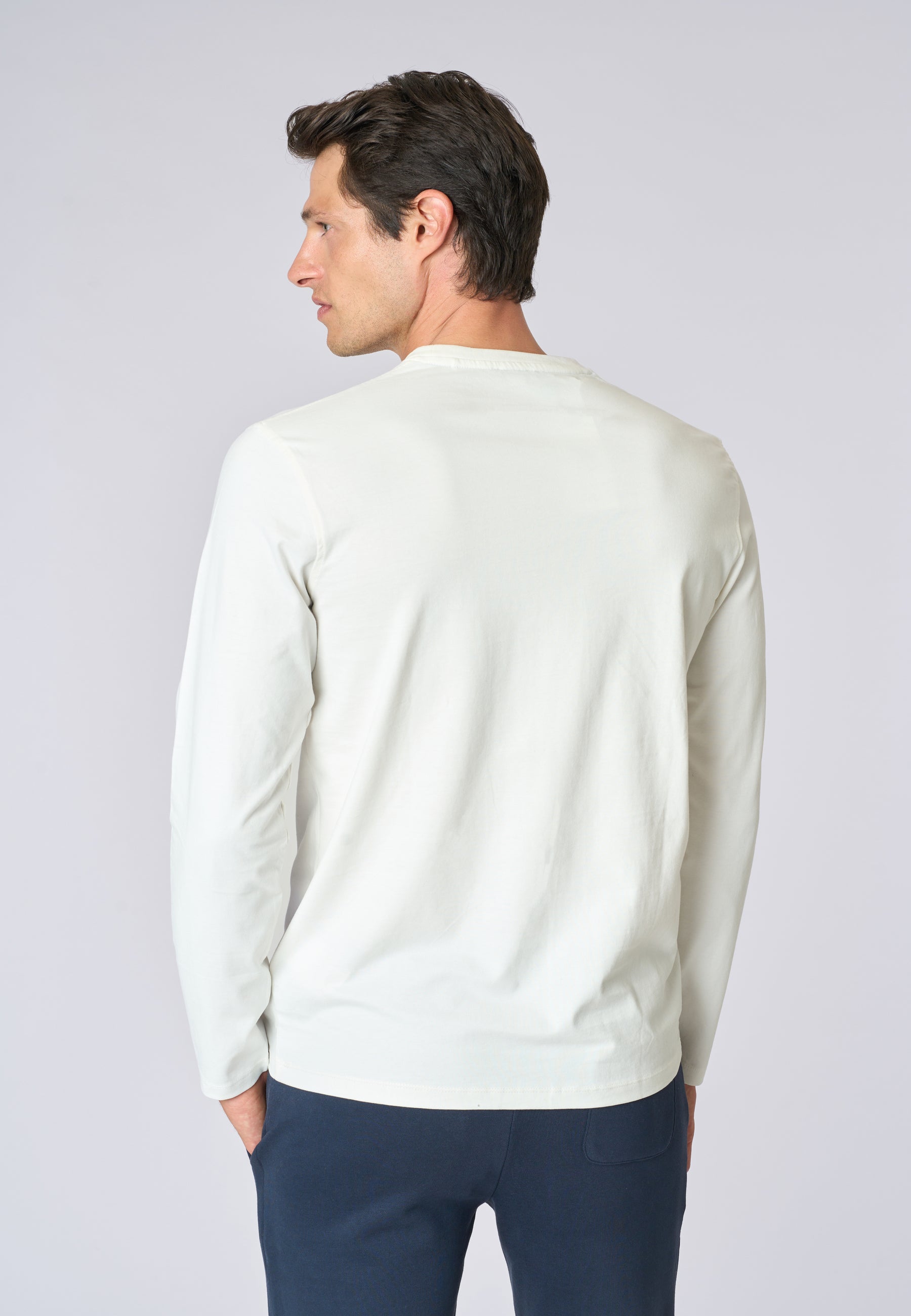 T-shirt a maniche lunghe in heavy jersey