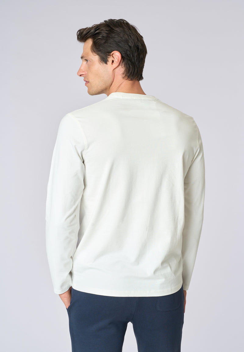 T-shirt a maniche lunghe in heavy jersey