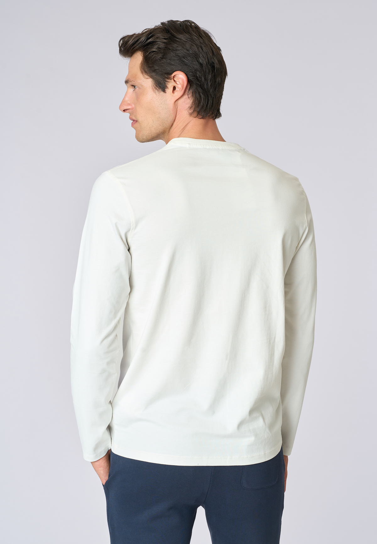 T-shirt uomo a maniche lunghe in cotone