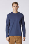 T-shirt a maniche lunghe in heavy jersey
