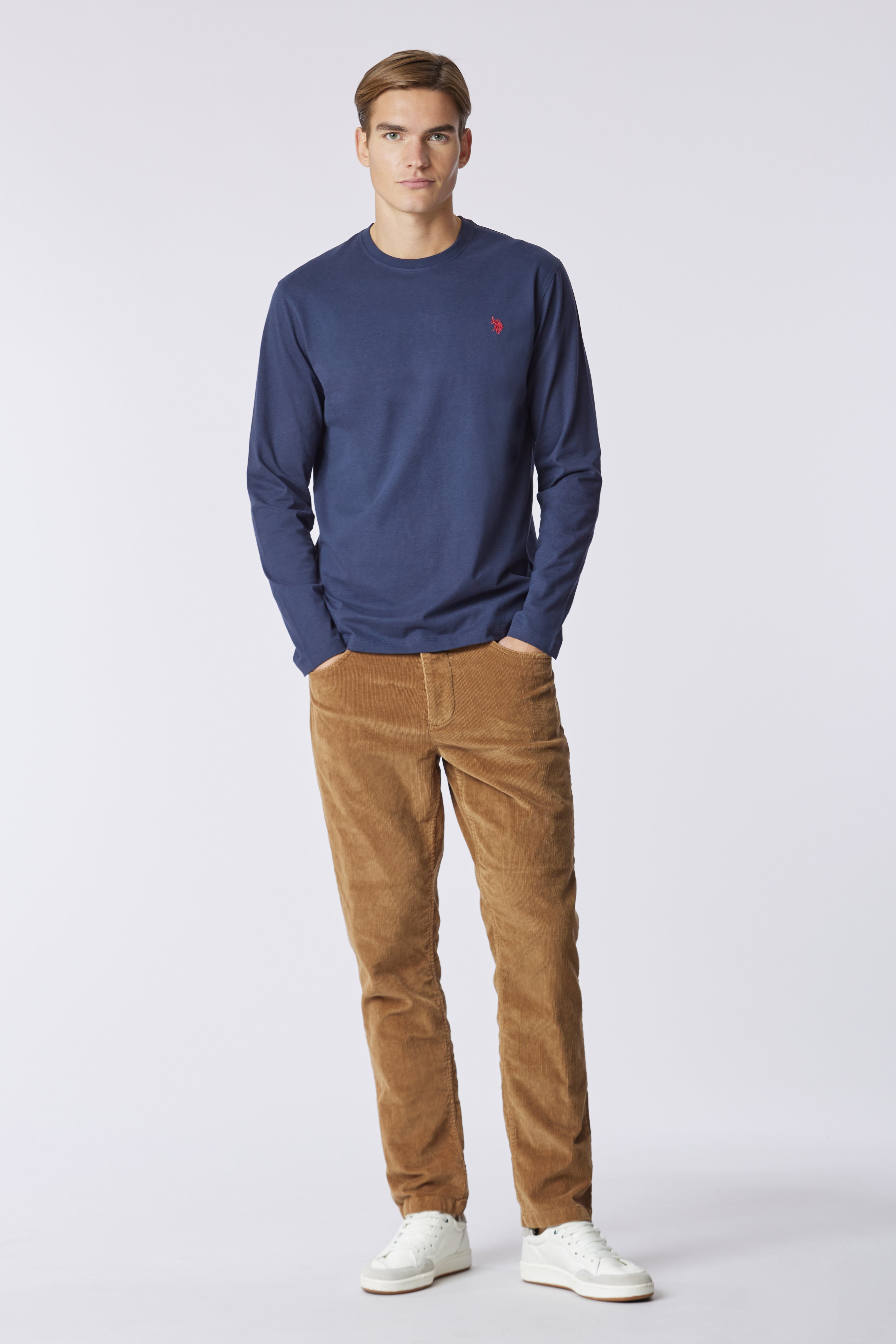 T-shirt a maniche lunghe in heavy jersey