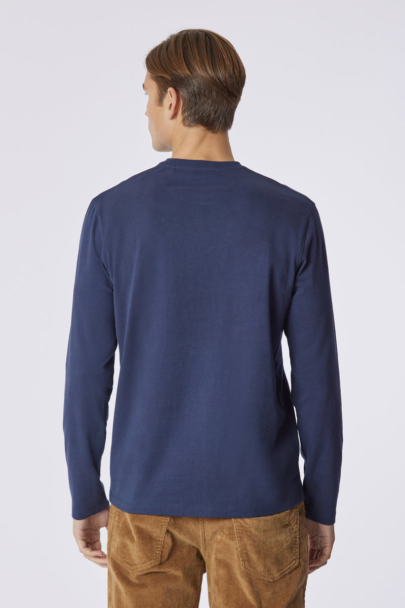T-shirt a maniche lunghe in heavy jersey