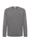 T-shirt a maniche lunghe in heavy jersey