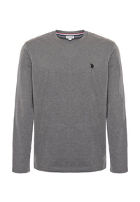 T-shirt a maniche lunghe in heavy jersey