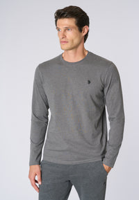 T-shirt a maniche lunghe in heavy jersey