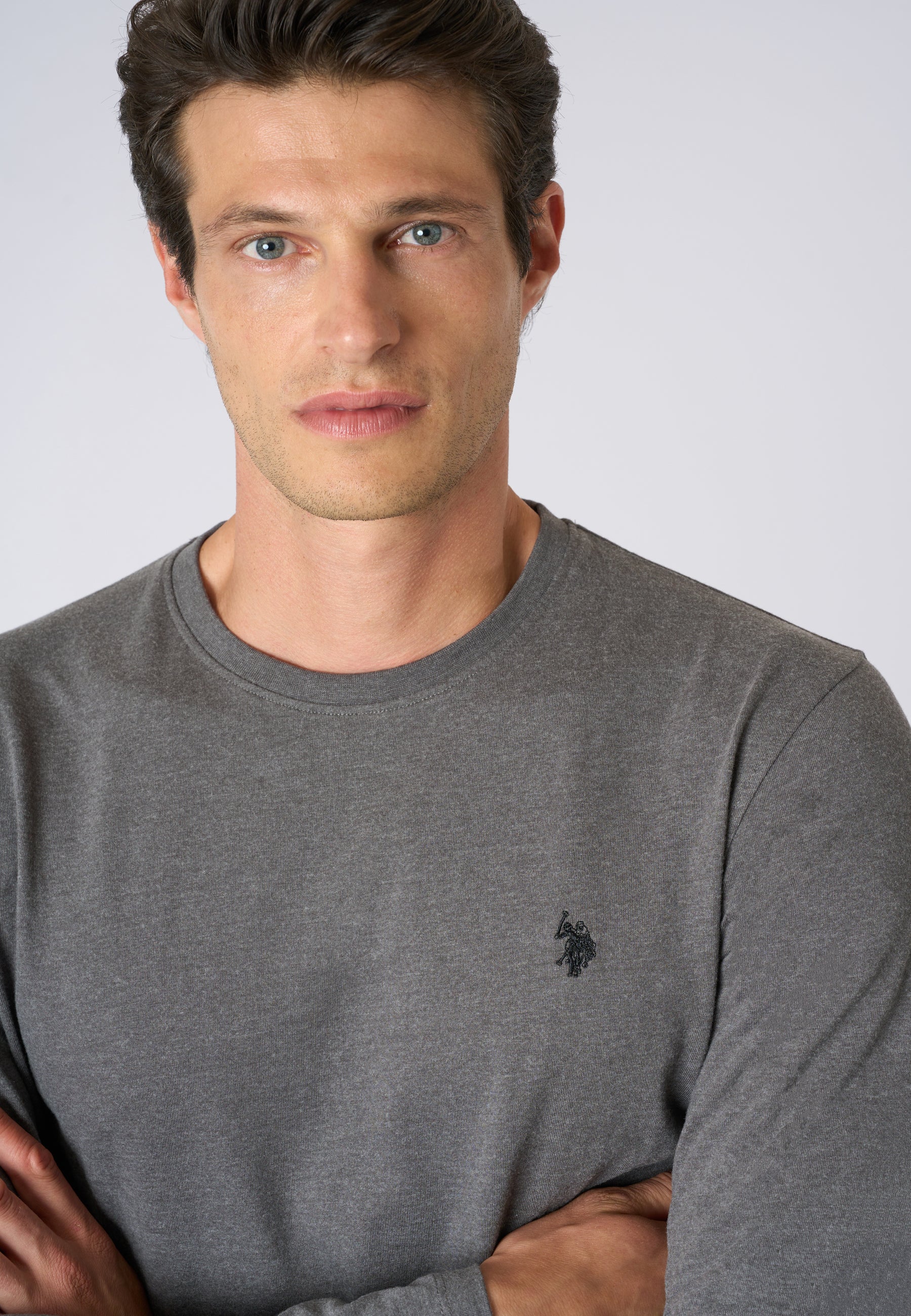 T-shirt a maniche lunghe in heavy jersey