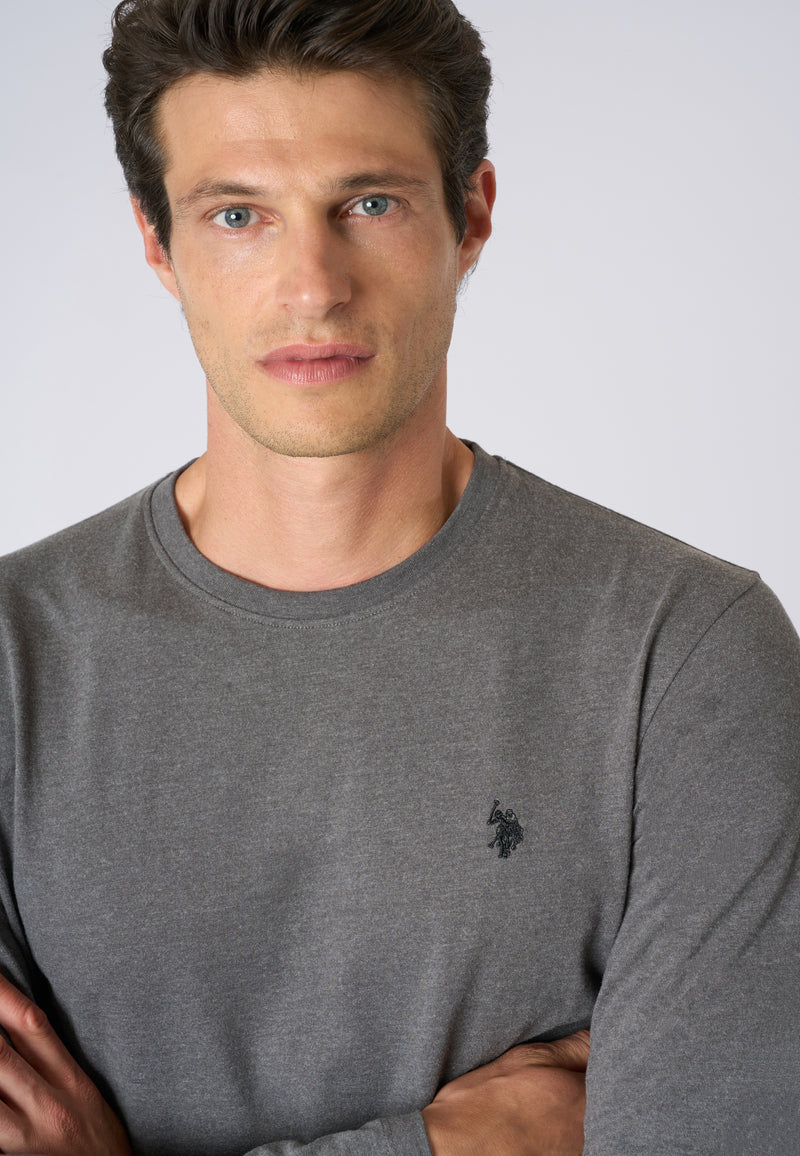 T-shirt a maniche lunghe in heavy jersey